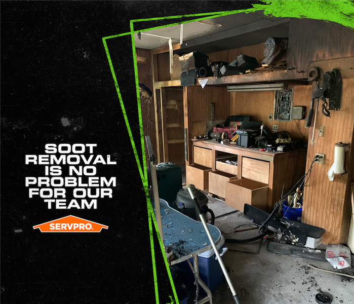 SERVPRO soot removal sign